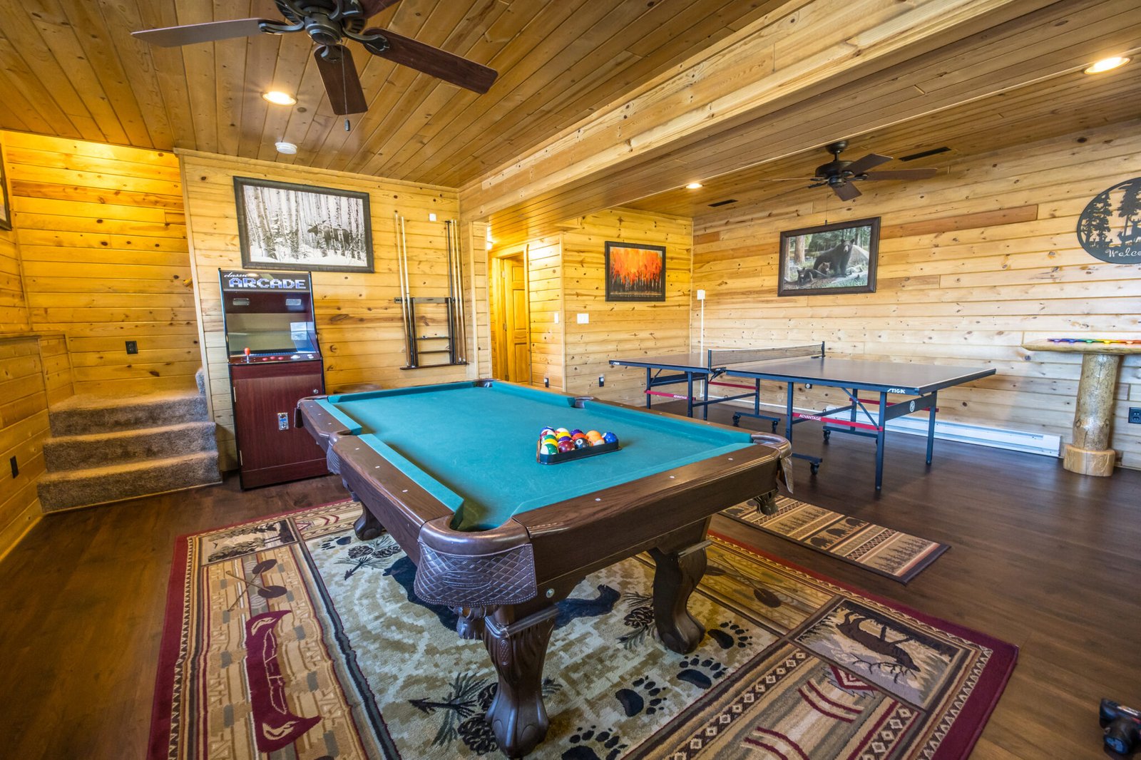 Game Room at Lakeside Cabon