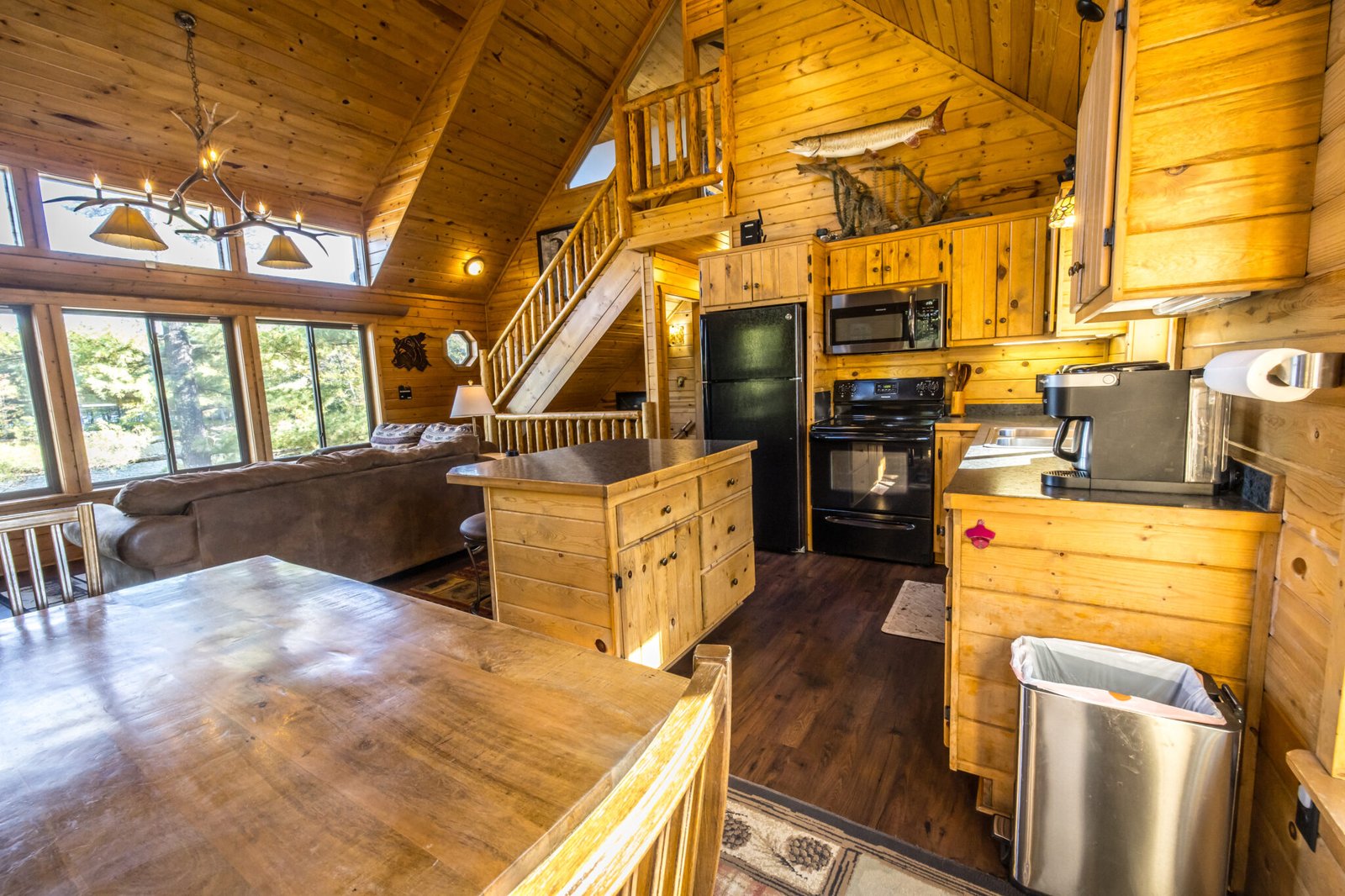 Kitchen at Lakeside Cabin